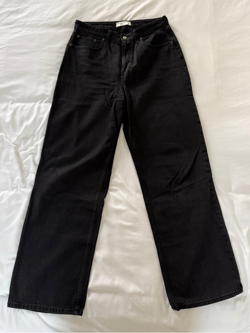 Abercrombie & Fitch Black High-rise The Loose Jeans (Curve Love) 28 | 6R